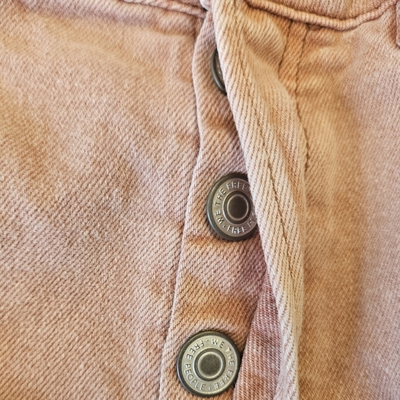 Free People Distressed Ripped Cutoff High Rise Denim Short - Picture 5 of 7